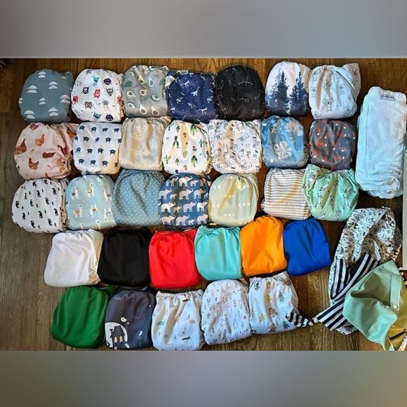 La Petite Ourse - LPO Snap Pocket Cloth Diapers full stash - Picture 1 of 10